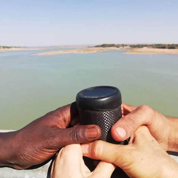 Activated ocean beacon ready to recharge the sea with healthy energy again